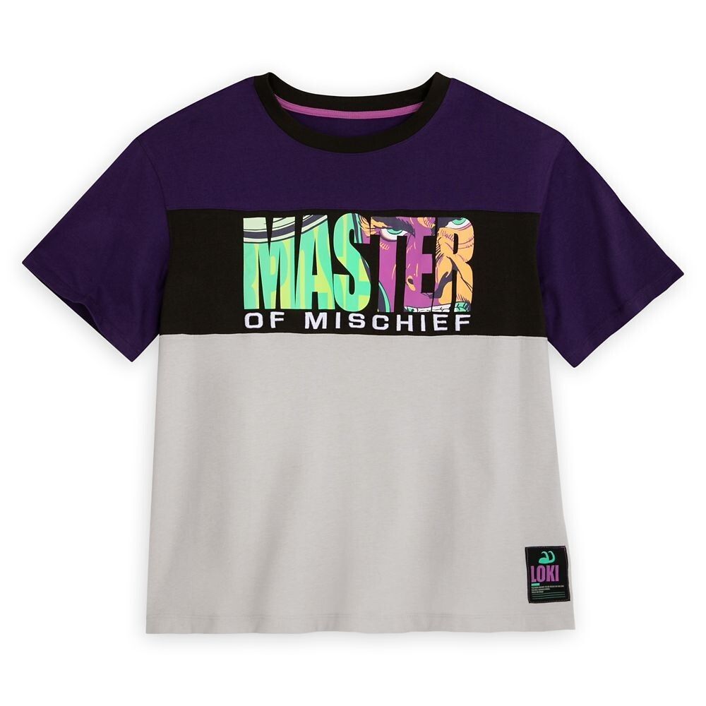 Disney Parks Marvel Shirt Adult Loki Master of Mischief Embroidered Medium